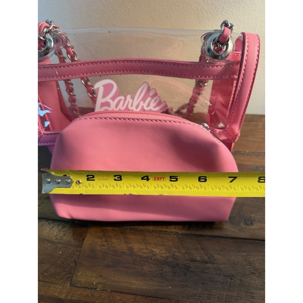 Barbie Clear Plastic Purse Bag Cross Body Shoulder Matching Makeup Bag  Viral - Picture 10 of 14